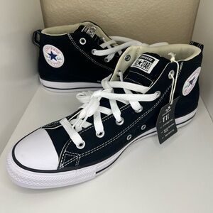 Converse Adult Street Mid Sneakers Black 11.5